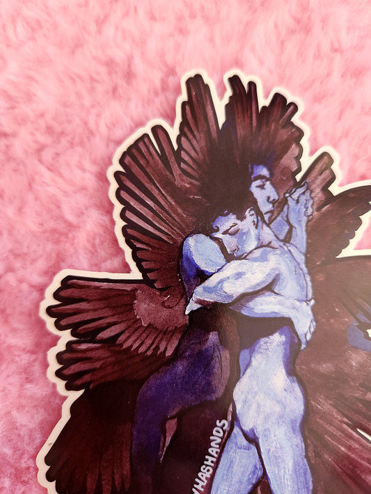 Gay Angel Boys Sticker