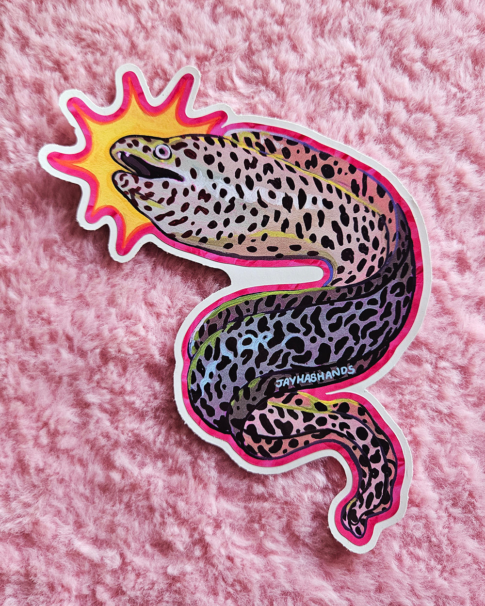 Happy Moray Eel Sticker