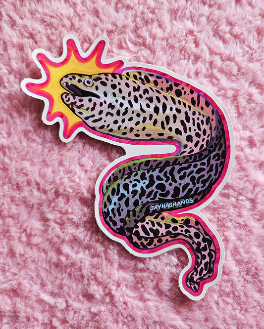 Happy Moray Eel Sticker