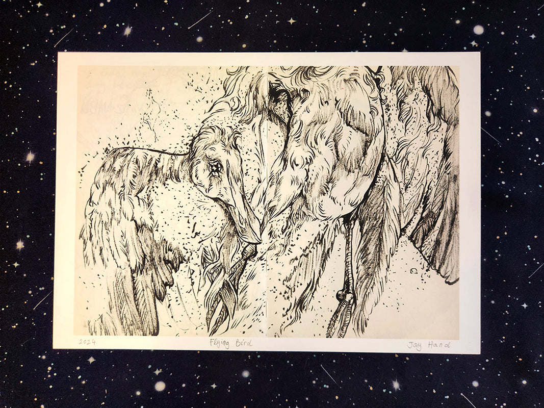 A Flying Bird Spirit A4 Print