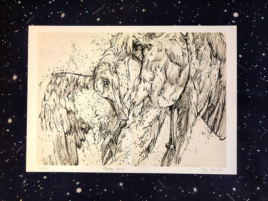A Flying Bird Spirit A4 Print